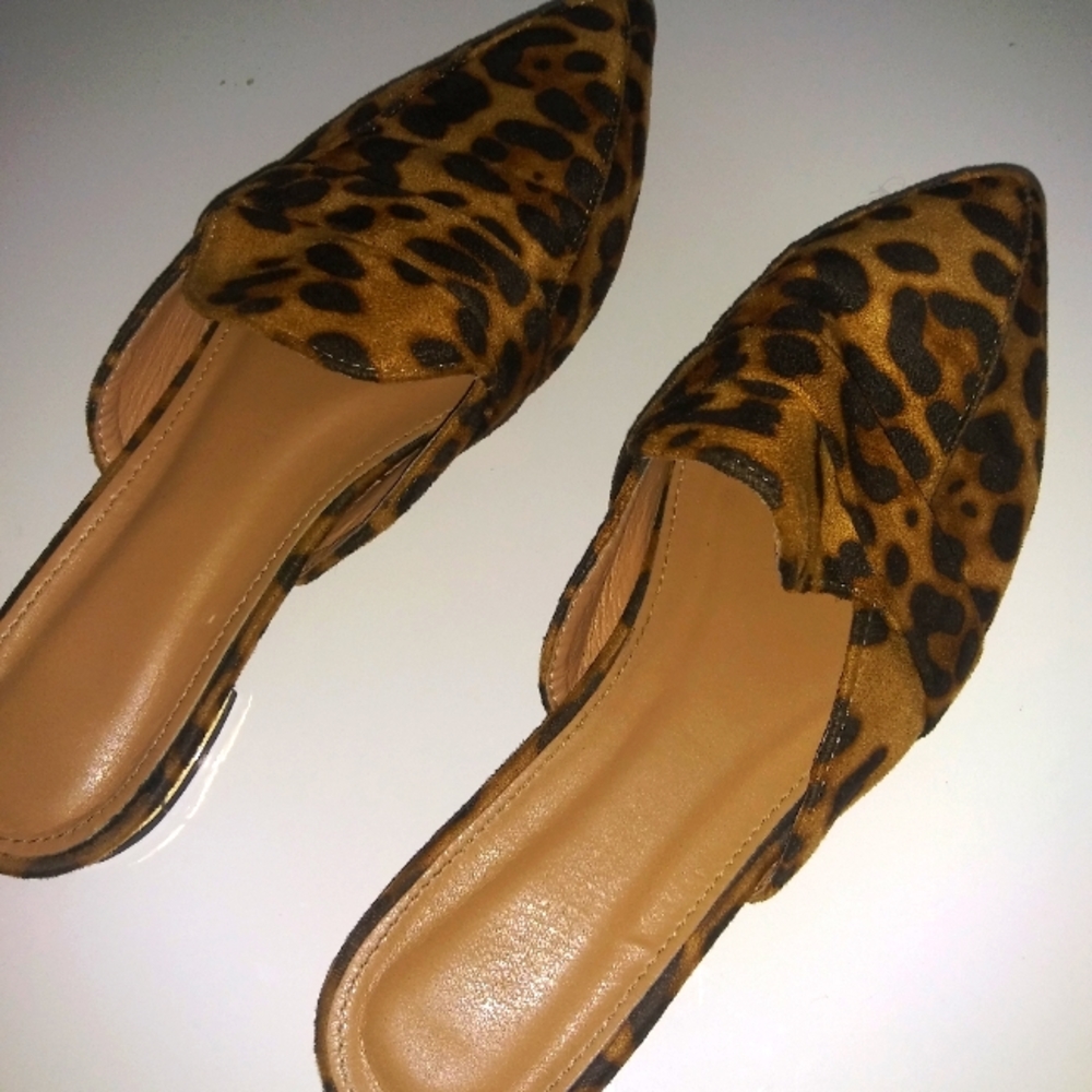 COPY - Leopard mule slide